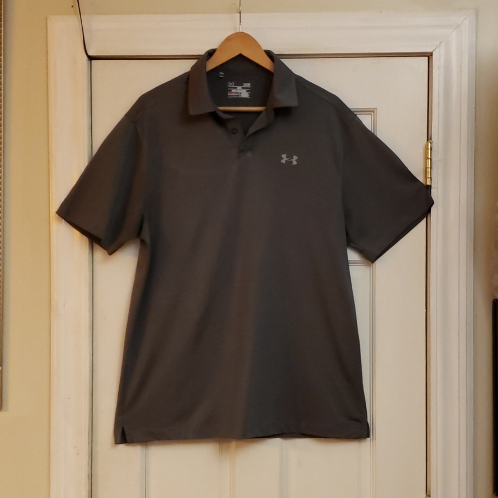 HEAT GEAR GRAY SHORT SLEEVE SHIRT SZ LG/G/G